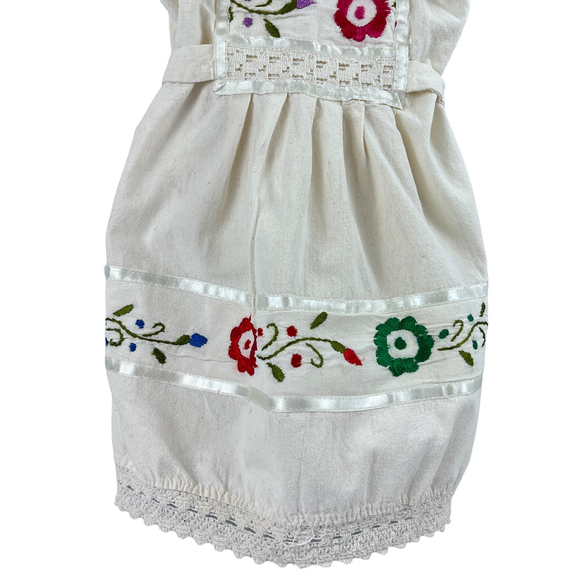 Handmade Embroidered Strappy Dress for Girls Size 2 - Picture 2 of 7
